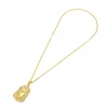Fashion Hip Hop Necklace Jewelry Iced Out JUSES Piece Pendant Necklaces 3mm*24inch Gold Cuban Chain
