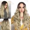 Parrucca bionda riccia ondulata lunga Moda Disponibile Simulazione affascinante come il tessuto dei capelli umani Parrucche piene per le donne nere Y demand5806945