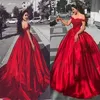 red ball gown prom klänningar