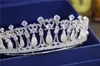 Princess Crowns Coiffes de mariée avec Zirconia Pearls Bridal Girls Prom Party Performance Pageant Tiaras de mariage # BW-JS0194578262