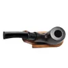 Smoking Pipe Tobacco Wooden Pipe with 7 Kinds smoking accessories Cleaning Rob Metal Screen Smoke Filter Tips Plastic Pipes Stand6794987