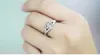 YHAMNI Real Solid Silver Trouwringen voor Dames Inlay Sona 2 Carat CZ Diamond Engagement Ring 925 Sterling Zilveren Fijne Sieraden J29G