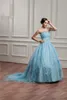 2018 Mode Strapless Sequen Baljurk Quinceanera Jurken met Kralen Organza 16 Jurk Plus Size Vestido de 15 Anos BQ29