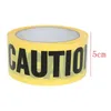 25mx4.8cm Roll Yellow Caution Tape Sticker Safety Barrier For Police Barricade For Contractors New Arrival