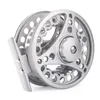 Flyfiskarrulle 345678 WT Large Arbor Silverblack Aluminium Fly Fishing Reel A3 Y181007068343467