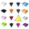 1 PC Men Silk Satin Pocket Square Hankerchief Hanky ​​Plain Solid Color Coll Association 15 Colors239G3333