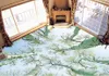 Aangepaste 3D-foto behang 3d vloer schilderij behang 3 D badkamer vloer bos landschap 3D woonkamer decoratie