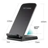 Fast Wireless Charger Qi 5v 2A 9v 1.3A 10W 2 Coils charging stand pad for cellphone 13 13pro max xiaomi huawei LG note 20