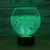 Fish Tank Shape 3D Night Light LED Illusion Night Light Desk Lamp Gifts Xmas #T56