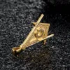 Popular fashion gold hiphop masonic free mason pendant necklace jewelry for men women wholesale stainless steel