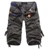 Armée Camouflage 3/4 Cargo Shorts Pantalon Motif Pantalon Capri Bermudas 1801ZYAA1542