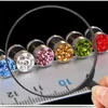 Stainless Steel Men'sDumbbell Crystal Stud Earrring Fashion Jewelry Diamond Jewelry Personalized Dumbbell Earrings