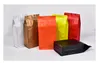 DHL Aluminum Foil Coffee Bean Packing bag Colored Zipper Stand Up Pouch Coffee with Valve One pound Side Gusset one pound