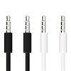 1m 3ft wit zwart aux kabels 3.5mm jack audio kabel mannelijke stereo hulpkoord voor mp3 pc hoofdtelefoon