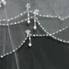 Elegant Short Ivory Bridal Veils 2019 Beading Edge Ruffles with Insert Comb Cheap for Wedding Bride Wear 110387031534