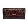PU LEATHER WOLINGS LONG WARTS CROCODILE 3D PRES