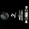 Kit collettori Nector Dab Straw Mini tubi a mano Pipa ad acqua con chiodo in titanio Set collettore Nector in vetro 14mm 19mm Joint NC01