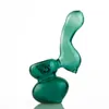 Hot Sale Mini Green Water Pipe Glass Smoking Pipe 4 Inch Colored Bubblers Smoking Pipes Herb Totacco Pipe BEP01