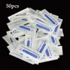 50 pcs Blue 14 Pin 0.25mm Permanent Makeup Manual Eyebrow Tattoo Needles Blade for 3D Embroidery Microblading Tattoo Pen Machine