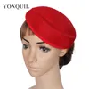 2018 Red cappelli base rotonda imitazione Sinamay 18CM base di fascinator cappello donne nozze occasione partito copricapo fai da te accessori per capelli fai da te SYB08