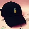 Kupol hip hop snapback för sommar sol skuggning justerbara hattar ananas mönster baseball cap nyhet gåva 4 5dl ff