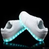 Brand designer-LED Light Up Shoes Fashion Sneaker for Men Women Kids Child Boy Girls Slip-on with 11 Color Modes
