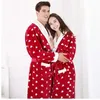 New Love Couples Robe Autumn Winter Men Mink Flannel Thick Warm Bathrobes Male Home Leopard Bath Robes Vs Tmall