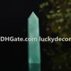 Naturlig grön Aventurine Ädelsten Point Reiki Chakra Wand Facet Rock Crystal Aventurine Obelisk Tower Polerad Polerad Earth Stick Spirit