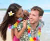 500PCS / 많은 Hawaiina 휴식 파티 화환 목걸이 다채로운 화려한 드레스 파티 하와이 해변 재미 용품