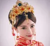 中国の結婚式の花嫁のヘッドドレス衣装のスーツの髪のコロネットの結婚式の装飾品
