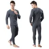 2 pièces hiver chaud hommes coton sous-vêtement thermique ensembles longs Johns hauts bas porter