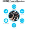 ELM327 OBD2 OBDII Bluetooth5.1 Tarayıcı Adaptör Kodu IOS Android Windows için Okuyucu, Otomatik Araba Teşhis Kodu Okuyucu Tarama Aracı