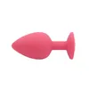 Silicone Anal Beads 3 Size Anal Plug Butt Plug With Crystal Jewelry Anal Sex Toys For Women Men Gay AV Toys6604883