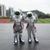 Traje de mascote de astronauta profissional personalizado para homens e mulheres Traje espacial Holloween Fancy Party Dress Roupas de carnaval Frete grátis