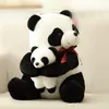 25 cm 30 cm nouveau Style père Panda en peluche jouet enfants doux petit Animal en peluche poupée dessin animé ours jouets LA081