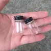 22*35*14mm 6 ml Petites Bouteilles En Verre En Aluminium Mini Transparent Clair Vide Bocaux En Verre Couvercle En Métal Bouteilles Botellas 100 pcs