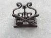 4 Pieces Cast Iron Paper Towel Holder Vintage Draw Paper Holder Stand Spoon Fork Home Pub Bar Restaurant Desk Table Decor Metal Crafts Brown