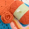 50g/pcs 100% fil de coton doux pour la peau à tricoter à la main bébé disponible Fil à tricoter à la main Fil de coton mélangé LIVRAISON GRATUITE