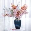 Artificiale Seta Fiore di Ciliegio Ramo di Fiore Falso Sakura Albero Gambo Evento Festa di Nozze Fiori Decorativi Artificiali