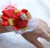 Angelo eterno, sposa, accessori da sposa, decorazioni per la sposa, fiori da polso rosa fatti a mano.