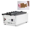 Taiwan digitaal ijs taiyaki machine vis wafel maker commerciële elektrische open mond vis wafel machine 5 stks snack apparatuur NP-722