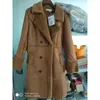 Wholesale- 2017 Women Suede Leather Coats Long Double Breasted Trench Coats Female Winter Jackets Ladies Faux Sheepskin Windbreakers M-3XL