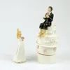 Dekoracje ślubne Cake Toppers Resign Figurka Groom Wędkarstwo Bridal Resign Craft Souvenir New Wedding Favors Gorący Sprzedający Prezent ślubny