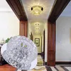 Nieuwe ronde LED Derde versnelling Change Crystal Aisle Lights Modern Entrance Corridor Home Lighting
