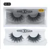 Heiße neue 3D -Nerz -Wimpern Wimpern Wack Chaoty False Eye Wimpernverlängerung 12styles Sexy Wimpern Vollstreifen Augenwimpern durch chemische Faser dick