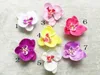 20pcs 4" violet Phalaenopsis butterfly Orchid Flowers Hair clips Girls corsage headdress Flower headbands Kid's Hair band Accessories HD3561