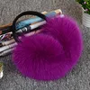 女性の冬の本物の本物のキツネの毛皮のイヤーマフとベルベットのフープラディのイヤシップ8色暖かいソフト2699