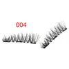 Naturlig 3D Triple Mink Magnetic False Eyewashes Handgjorda Limfri Magnet Ögonfransar Extension Make Up Tools