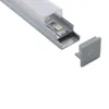 50 X 2M sets/lot U shape led aluminum channel Square type aluminium led profiles for wall mounted lighting