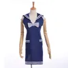 Delantal con cuello de marinero de la Marina japonesa para mujer, 1 unidad, delantal de princesa a la moda coreana, vestido de alta calidad 283x